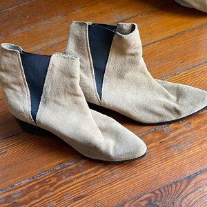 Urban Outfitters Tan Suede Ankle Booties